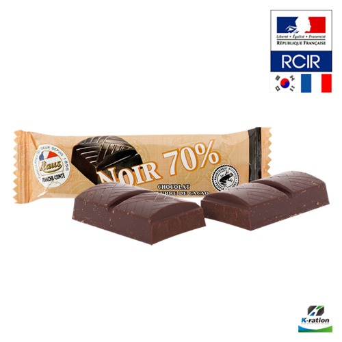 느와르 70% 다크 초콜렛 25g 프랑스 전투식량 느와르초콜릿 다크초콜릿 에너지바